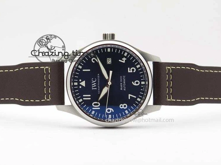 MIROTIME 0223 Mark XVIII Le Petit Prince IW327004 SS Mk Maker Best Edition Blue Dial On Brown Leather Strap A TimelessDesign 7296